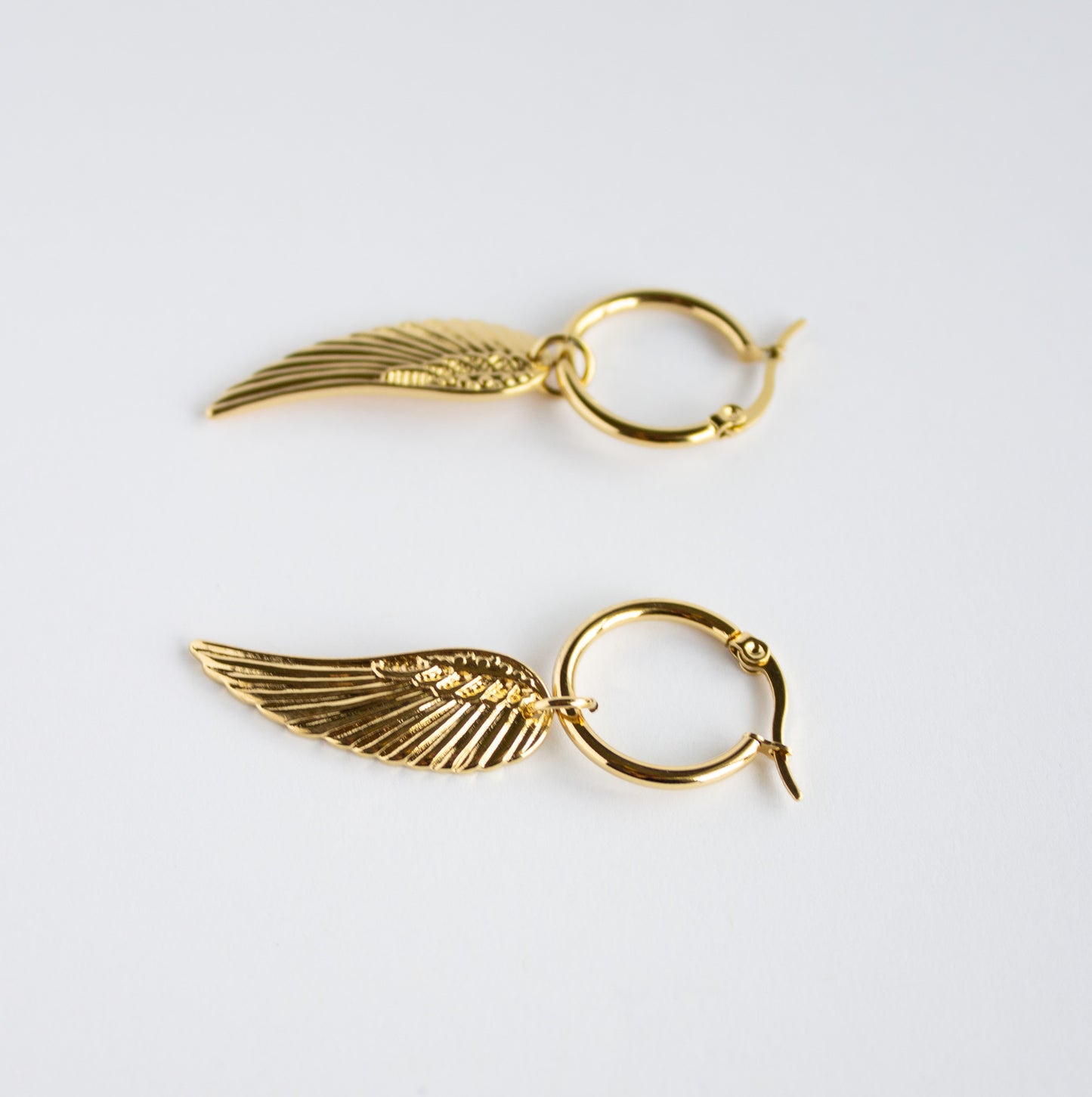 Gold Wing Mini Hoops