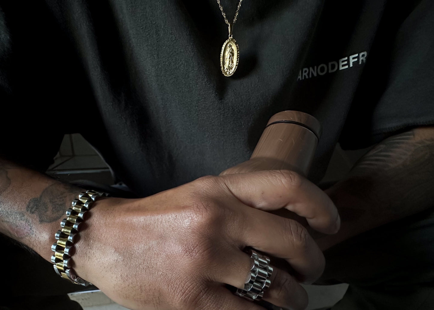 Silver Watch Band Link Ring