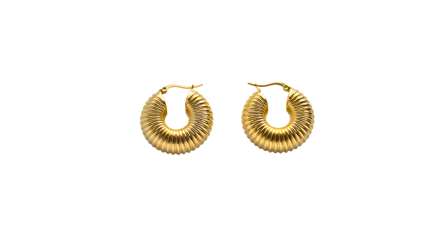 Gold Vieve Chunky Hoops